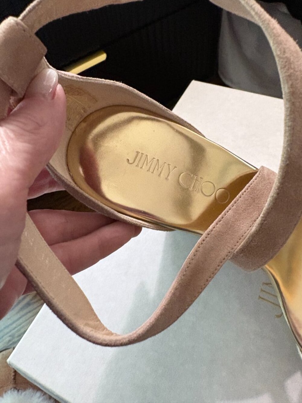 Jimmy Choo Portia wedge sandals 8/38 - Picture 4 of 9